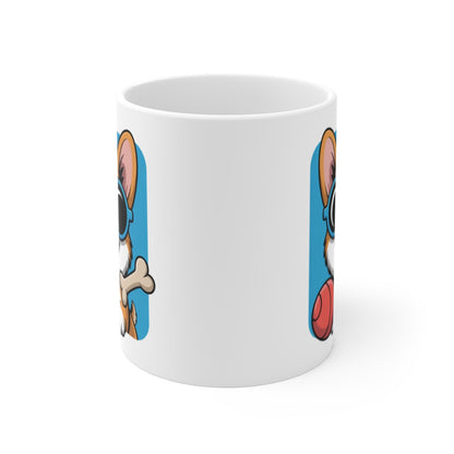 Mug Corgi Chien Mignon –Tasse Cartoon 325ml Cadeau Fun pour enfant et adulte