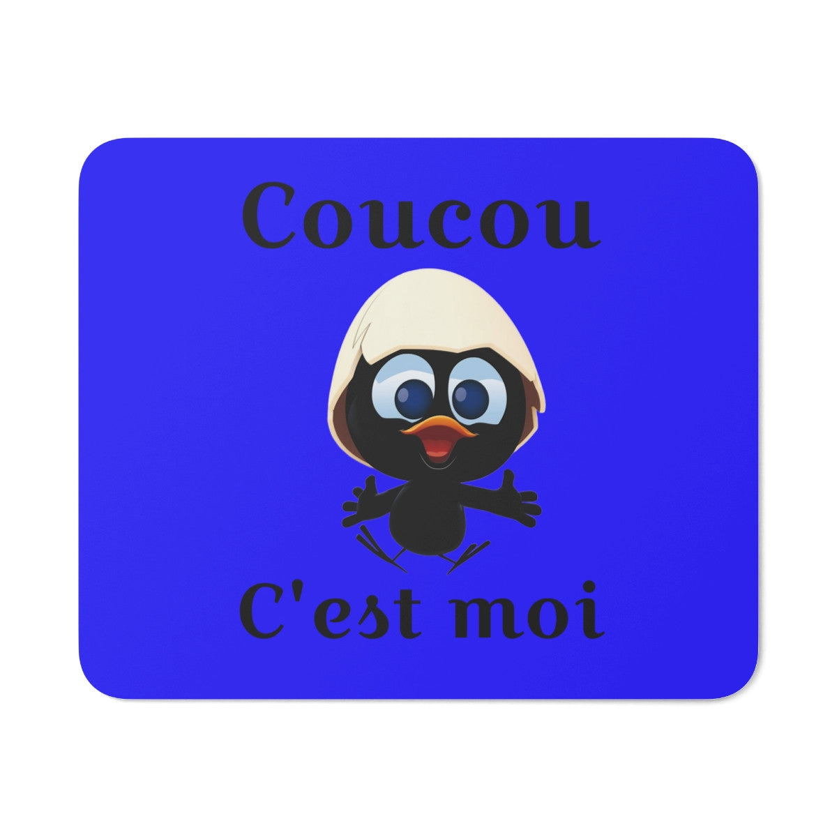 Tapis de souris Calimero  Coucou c'est moi 24x20 cm antidérapant 3mm Idée cadeau