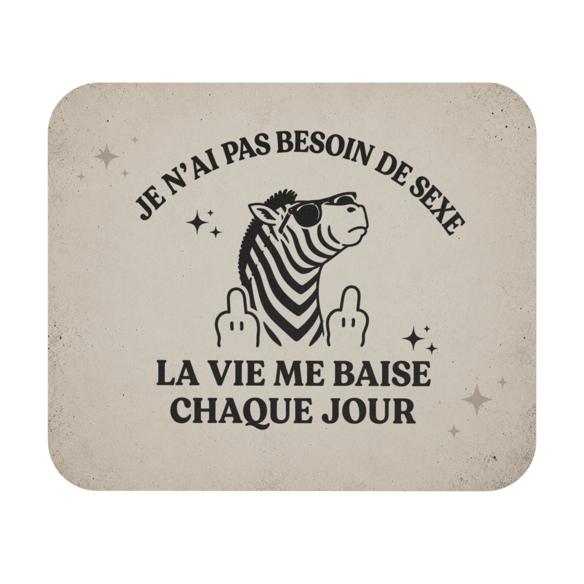 Tapis de Souris 22x18cm Zèbre Humour Adulte Citation Drôle Cadeau Homme Femme Bureau Télétravail