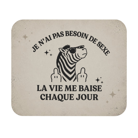 Tapis de Souris 22x18cm Zèbre Humour Adulte Citation Drôle Cadeau Homme Femme Bureau Télétravail