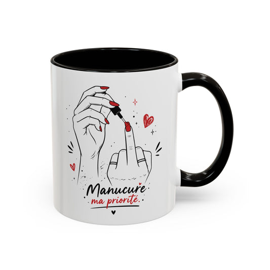 Tasse Manucure Femme – Mug Humour Ongles Nail Art Esthéticienne Prothésiste Ongulaire – Cadeau Original pour Femme 325 ml