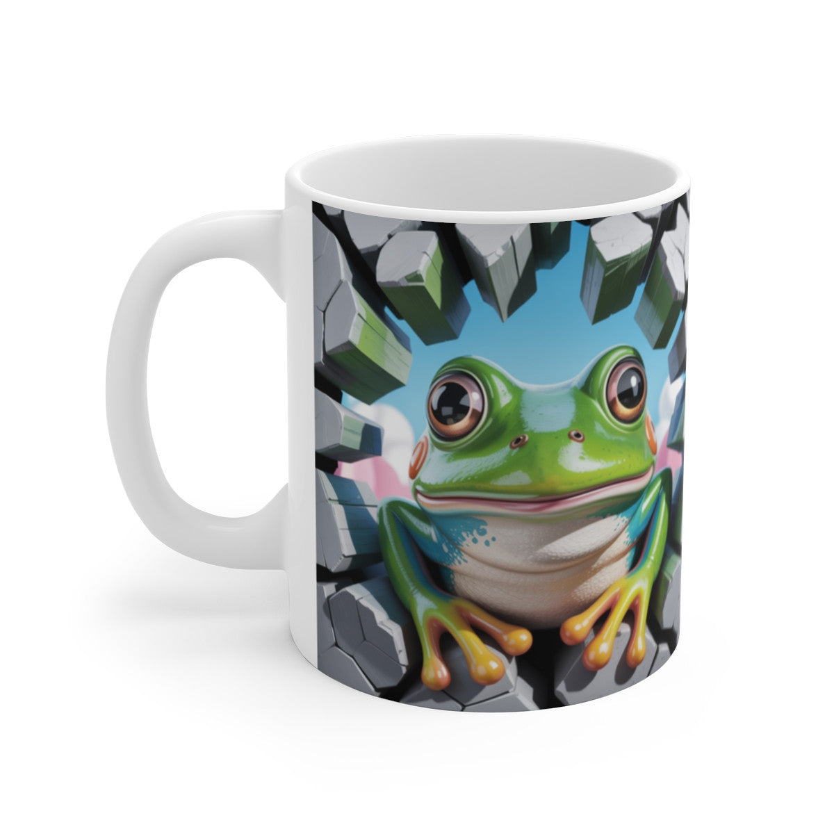 Mug Grenouille Amusante 3D  Tasse Animaux Colorée Originale 325ml