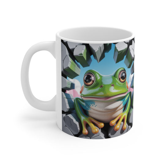 Mug Grenouille Amusante 3D  Tasse Animaux Colorée Originale 325ml