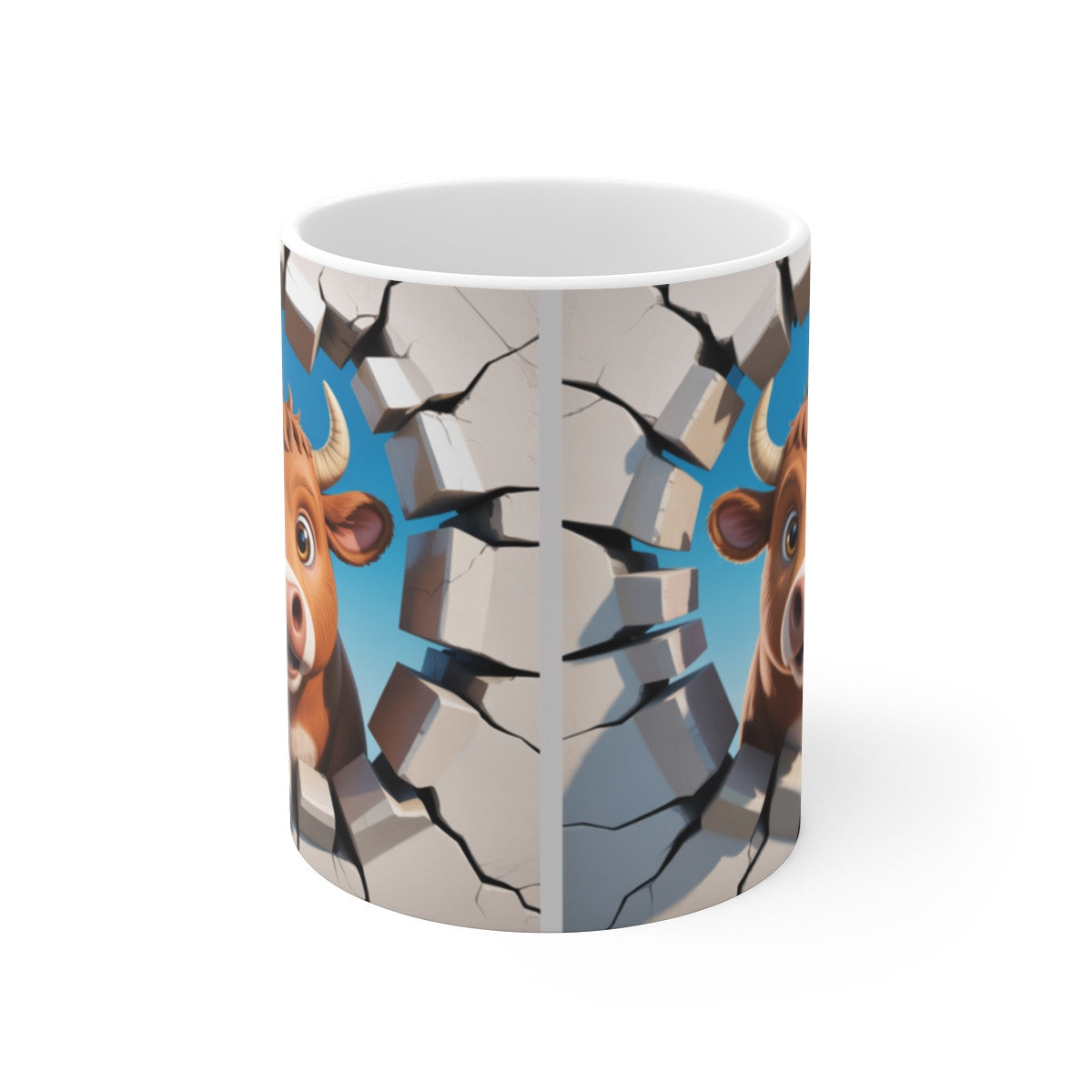 Mug Vache Amusante 3D  Tasse Animaux Ferme Cartoon Cadeau 325ml