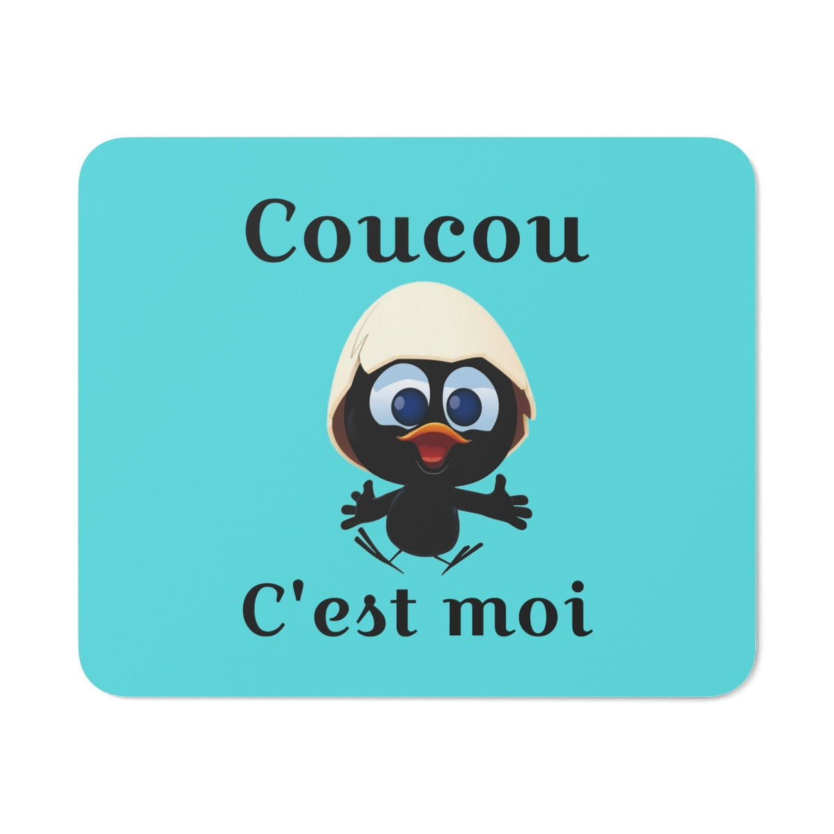 Tapis souris Calimero bleu 22x18 cm antidérapant 2mm