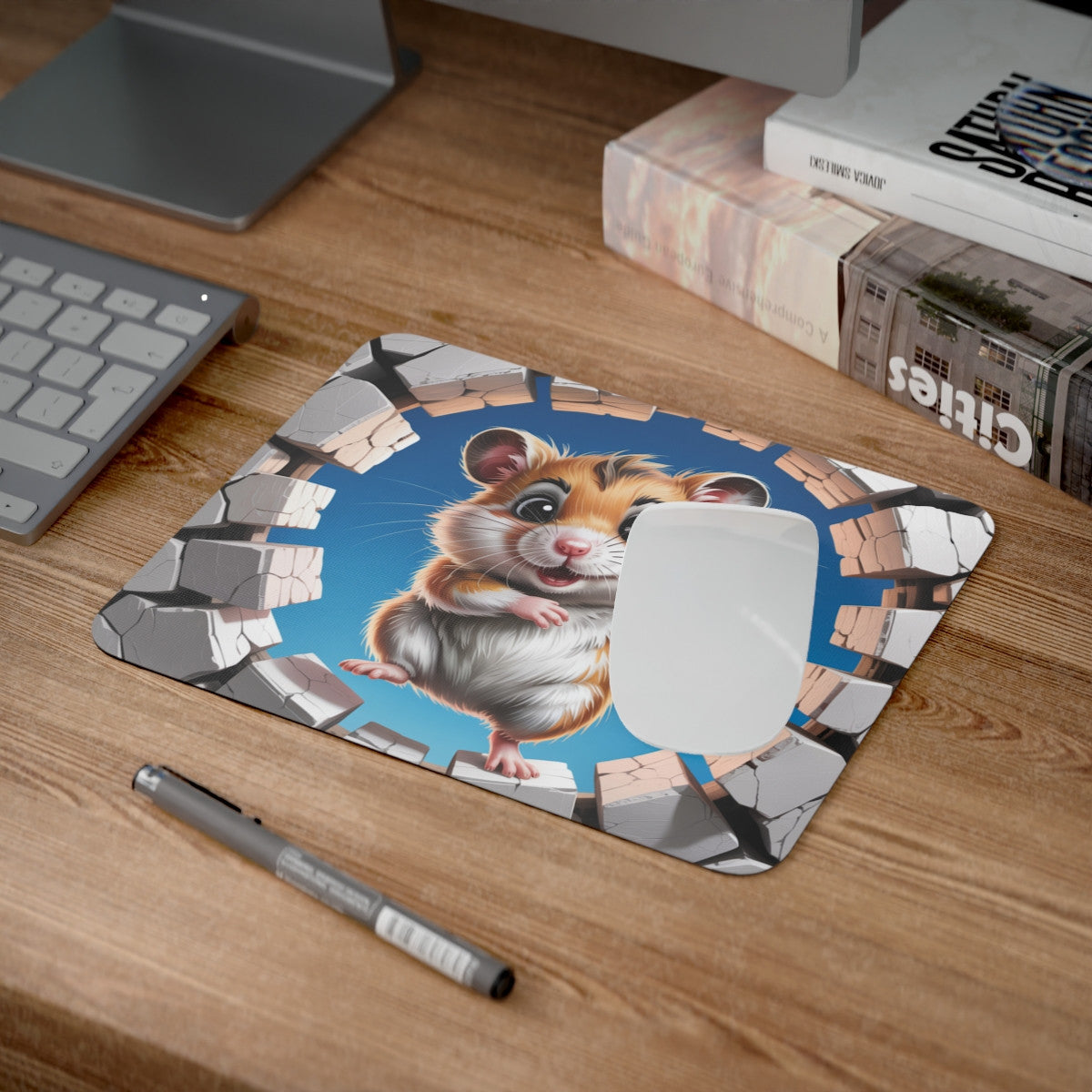 Tapis souris hamster mignon 22x18 cm antidérapant 2mm