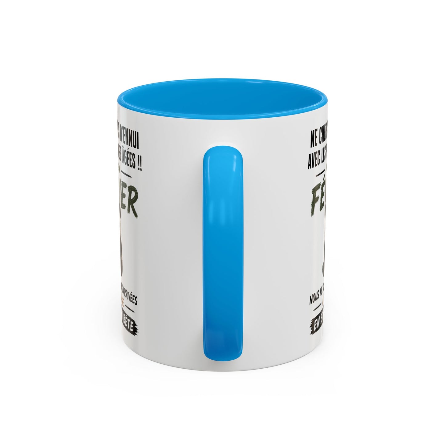 Tasse Humour Personnes Nées en Février – Mug Panda Drôle Senior Retraité – Cadeau Anniversaire Homme Femme 325ml