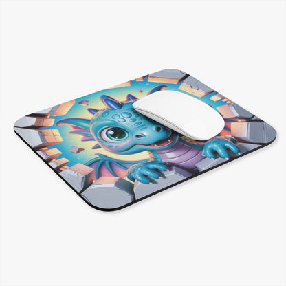 Tapis souris dragon mignon 22x18 cm antidérapant 2mm Idée cadeau