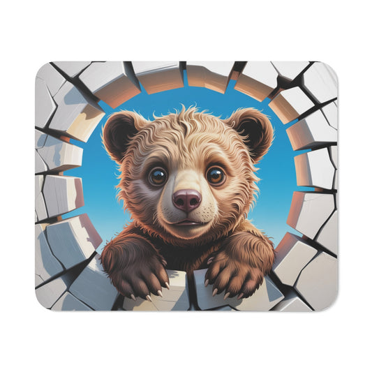 Tapis souris ourson mignon 22x18 cm antidérapant 2mm Idée cadeau gamer