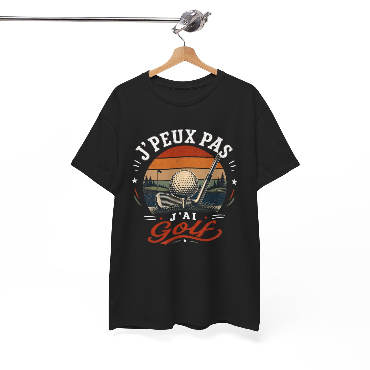 T-Shirt Golf Homme Femme – J’Peux Pas J’Ai Golf – Tee Shirt Golfeur Golfeuse Vintage Parcours Green Club Driver Cadeau Passion Golf Sport Extérieur