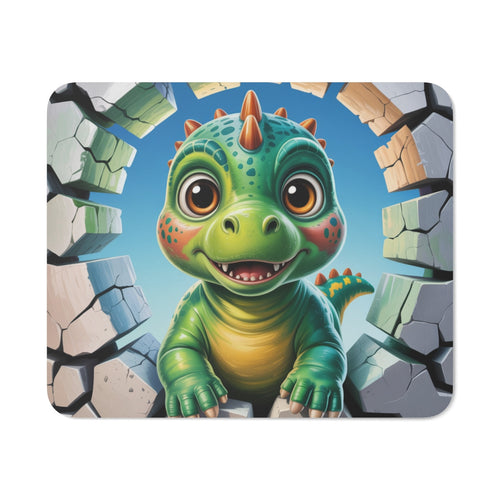 Tapis de souris dinosaure mignon 22x18 cm Antidérapant & lavable, design bébé dino rigolo pour enfants et adultes
