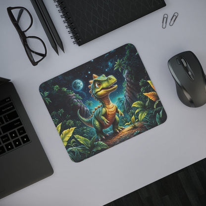 Tapis de Souris Bébé Dinosaure Jungle Nocturne Design Enfant Dino Mignon et Coloré