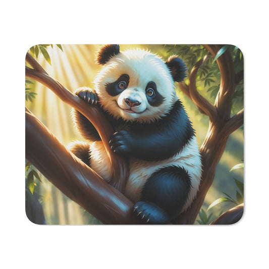 Tapis de Souris Panda Mignon dans un Arbre  Illustration Douce et Lumineuse  Cadeau Adorable pour Enfant, Étudiant, Bureau