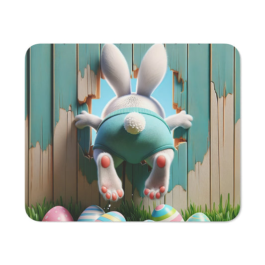 Tapis de Souris Lapin de Pâques Marrant  Humour & Printemps Tapis Bureau ou Gaming pour enfant et adulte
