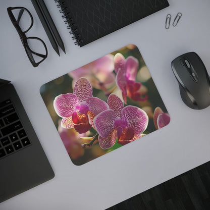 Tapis de Souris Orchidée Pourpre Fleur Exotique Ambiance Luxuriante et Élégante  Accessoire Bureau Floral Raffiné