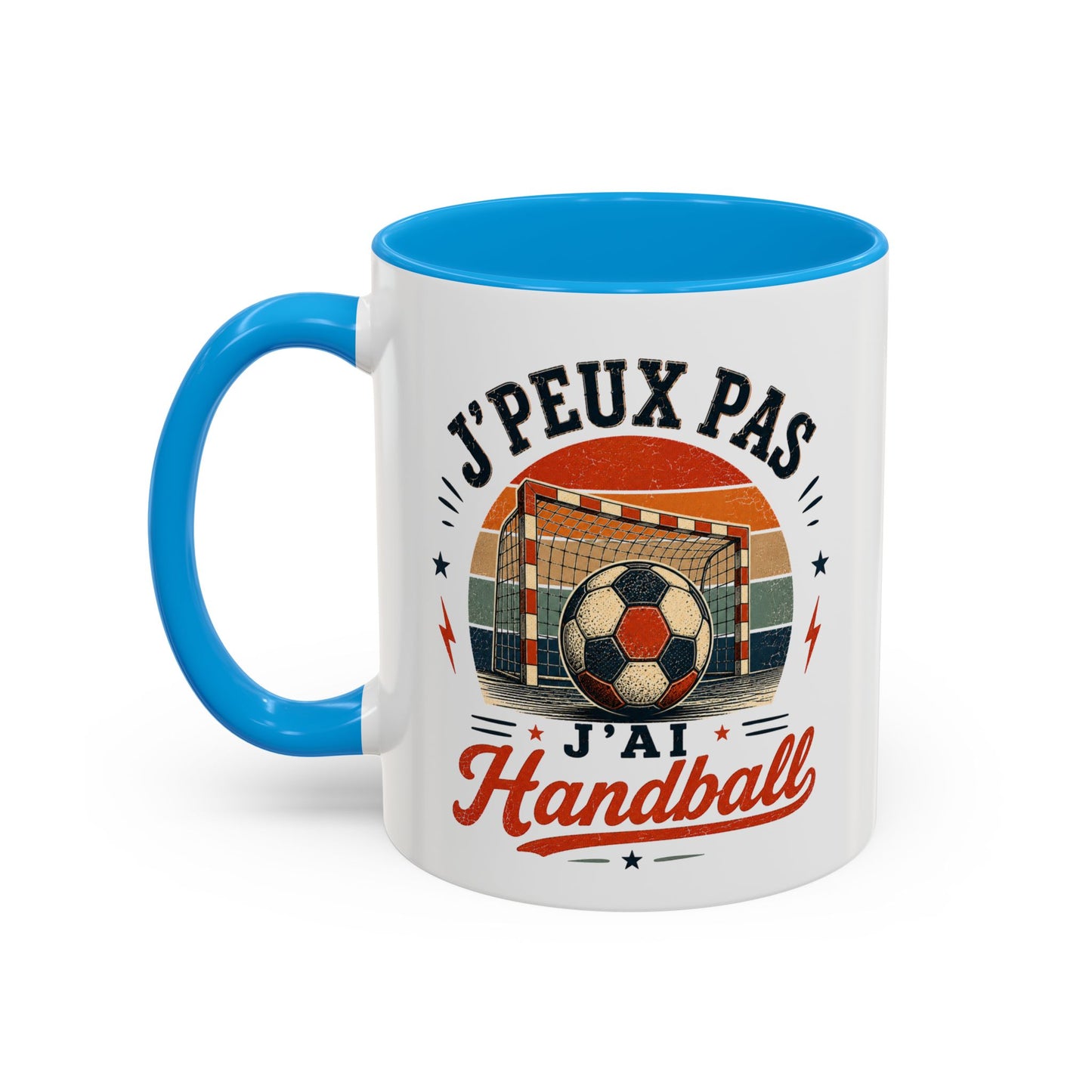 Tasse J’Peux Pas J’Ai Handball – Mug Handball Vintage Humoristique – Cadeau Joueur Homme Femme 325ml