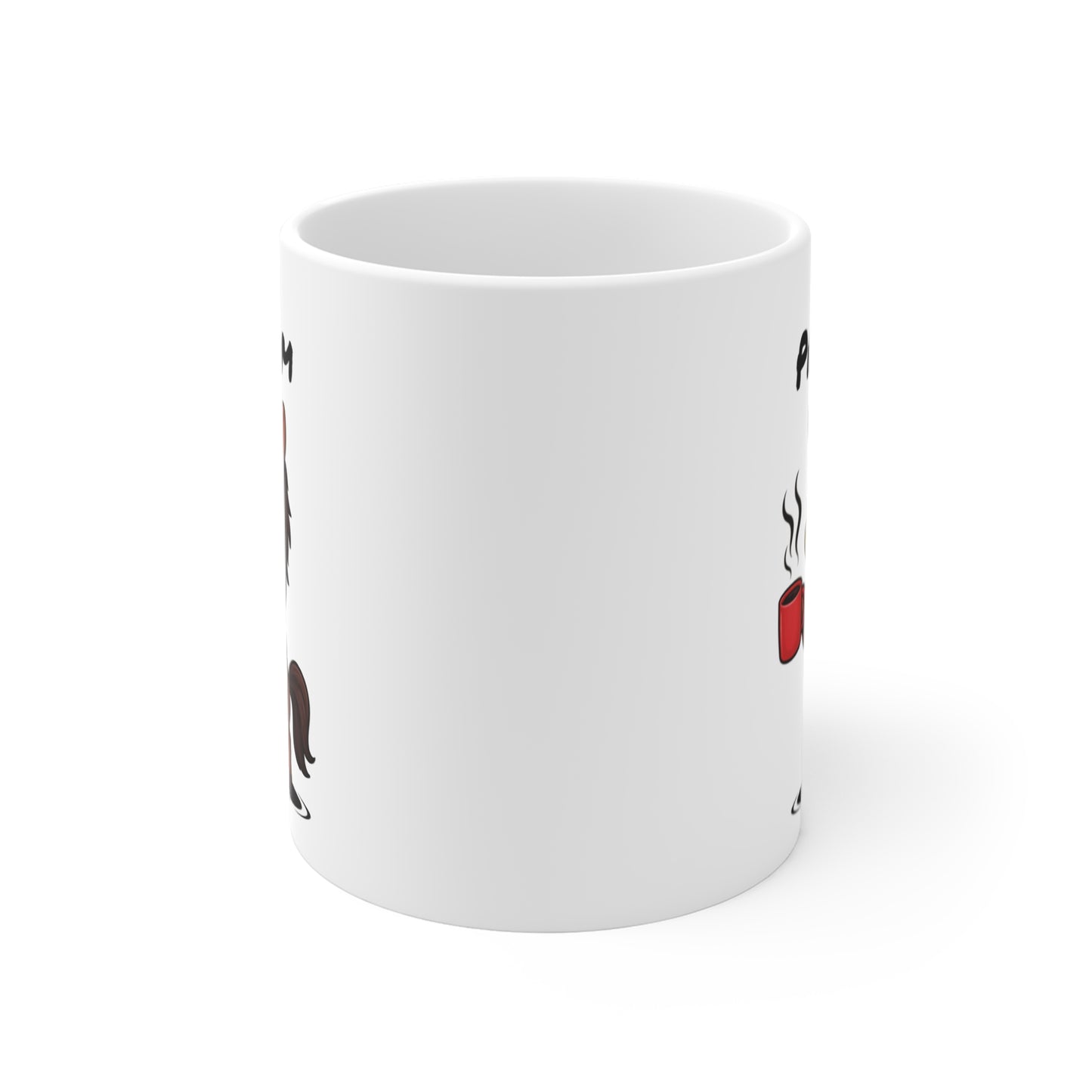 Mug Cheval Fatigué Personnalisable 325ml – Tasse Café Humoristique Prénom Cadeau Original