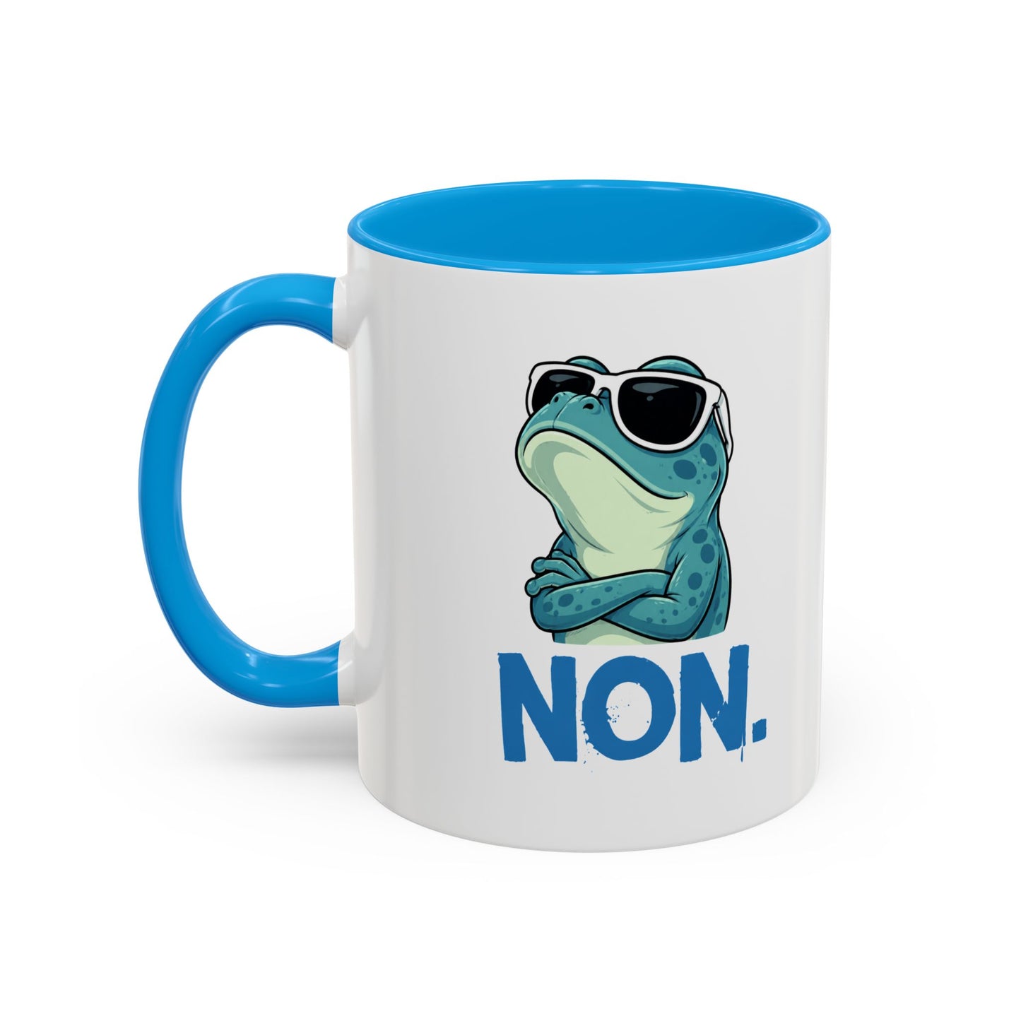 Tasse Grenouille Drôle Homme Femme – Mug Non. – Cadeau Humour Réponse Courte 325 ml