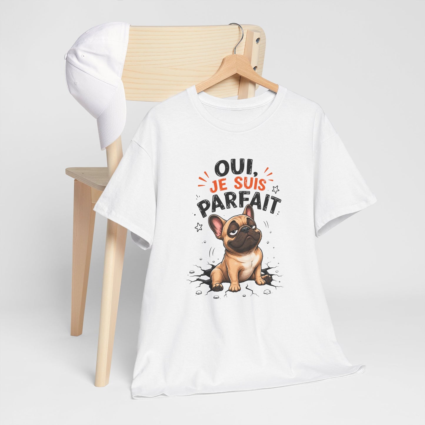 Tee-Shirt Homme Humour Chien Bouledogue Français – Idée Cadeau Drôle Original Homme – Vêtement Humoristique Amoureux des Chiens Anniversaire