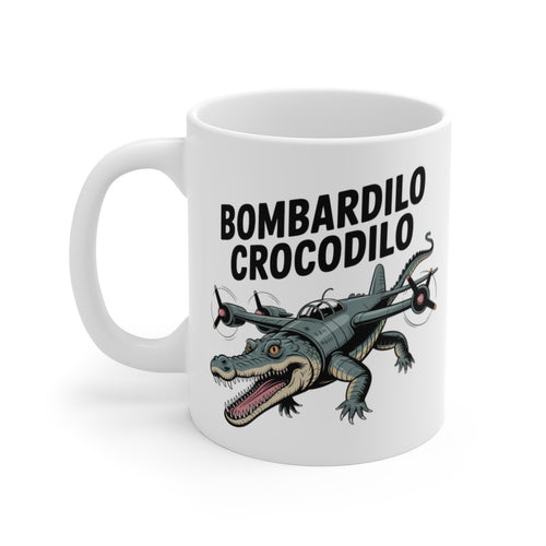 Mug Bombardilo Crocodilo 325ml- Tasse Crocodile Avion Humour Militaire