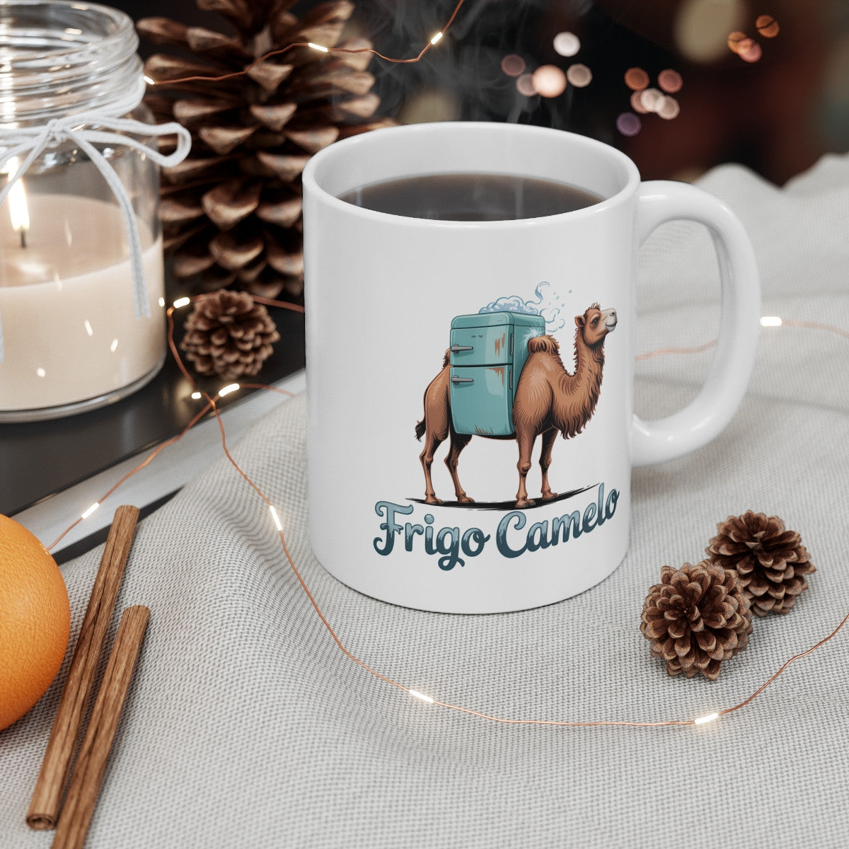 Mug Frigo Camelo 325ml Tasse Humour Chameau Réfrigérateur Design Insolite