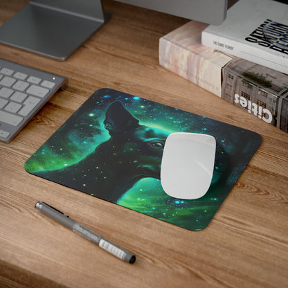 Tapis de Souris Chien Galactique Mystique  Forêt Enchantée & Lueurs Cosmiques