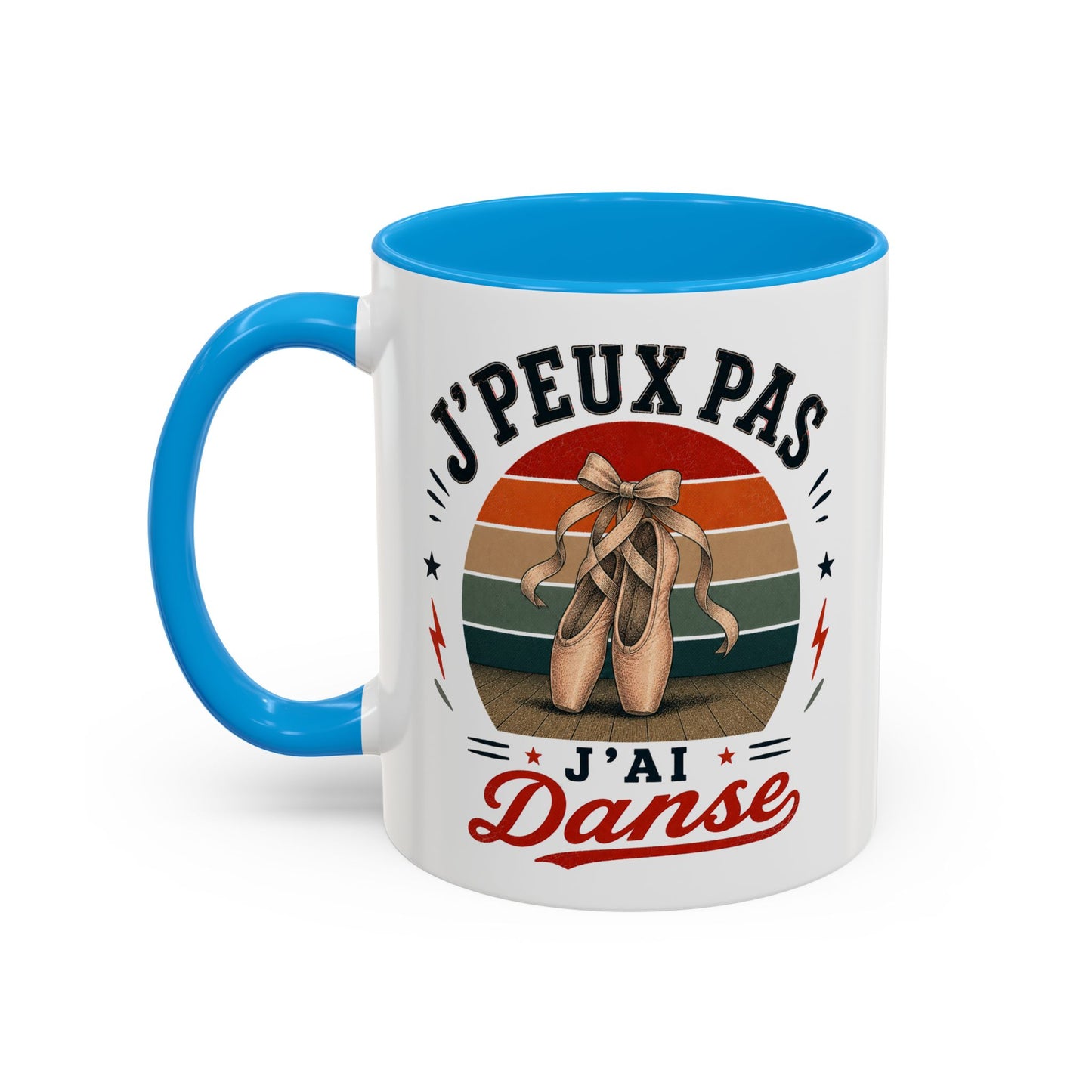 Tasse J’Peux Pas J’Ai Danse – Mug Humour Ballet Vintage – Cadeau Danseuse Femme Fille 325ml
