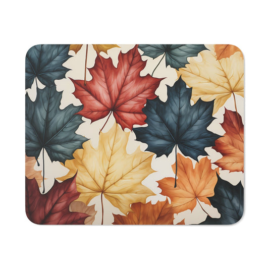 Tapis de Souris Feuilles d’Automne – Design Élégant de Feuilles d’Érable Multicolores