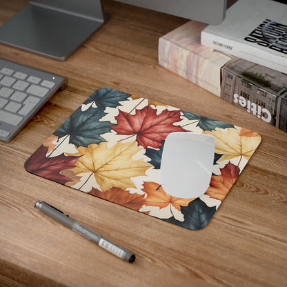 Tapis de Souris Feuilles d’Automne – Design Élégant de Feuilles d’Érable Multicolores