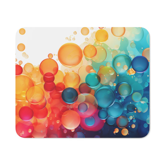 Tapis de Souris Bulles Abstraites  Design Multicolore Moderne Accessoire Gaming et Bureau