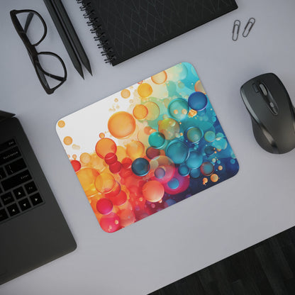 Tapis de Souris Bulles Abstraites  Design Multicolore Moderne Accessoire Gaming et Bureau