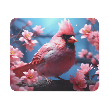 Tapis de Souris Oiseau Cardinal – Illustration Fleurs de Cerisier