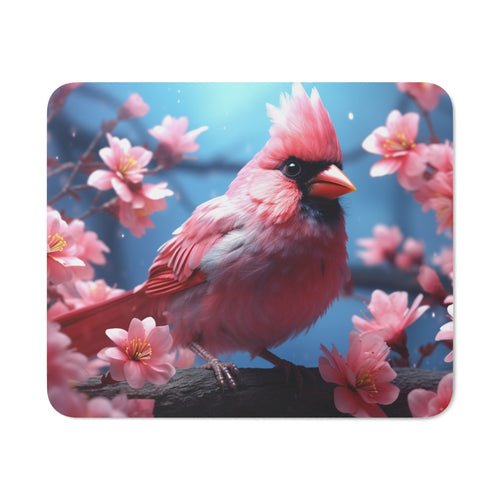 Tapis de Souris Oiseau Cardinal – Illustration Fleurs de Cerisier