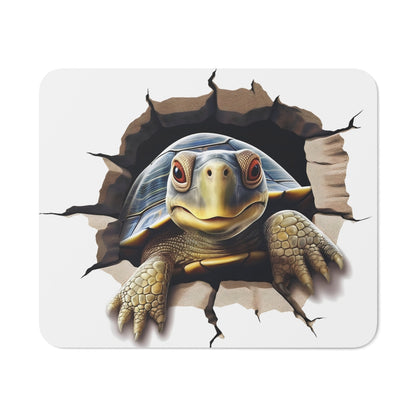 Tapis de Souris Tortue 3D 22x18 cm – Effet Mur Fissuré Réaliste