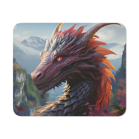 Tapis de Souris Dragon Fantastique 22x18 cm – Illustration Épique de Dragon