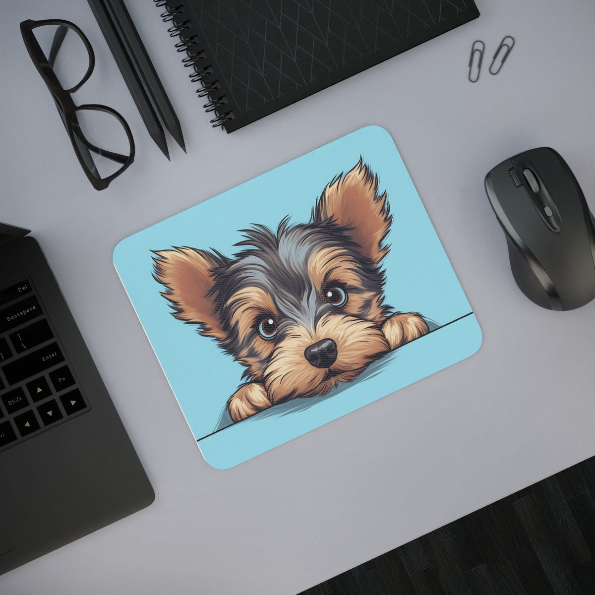 Tapis de Souris Chien Yorkshire Terrier 22x18 cm – Design Mignon