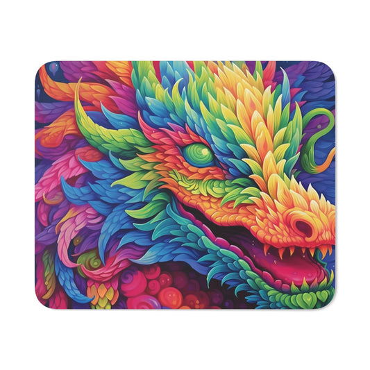 Tapis de souris 22x18 cm – Dragon Arc-en-Ciel Stylisé