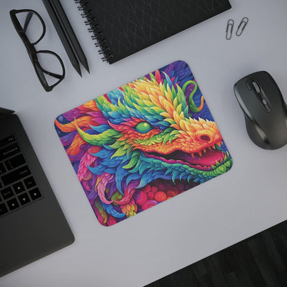 Tapis de souris 22x18 cm – Dragon Arc-en-Ciel Stylisé