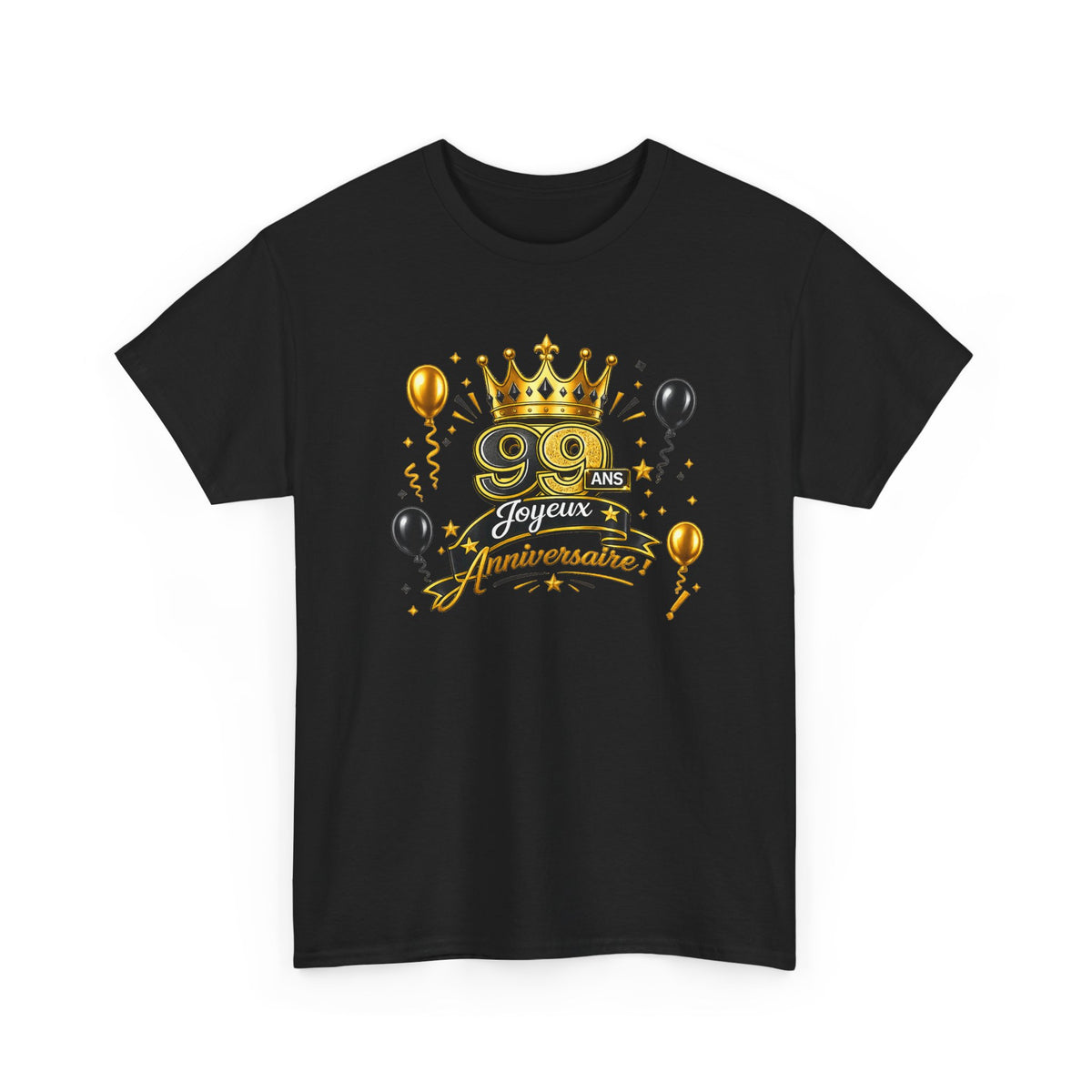 Tee Shirt Anniversaire 99 Ans Homme et Femme – Joyeux Anniversaire – Cadeau 99 Ans