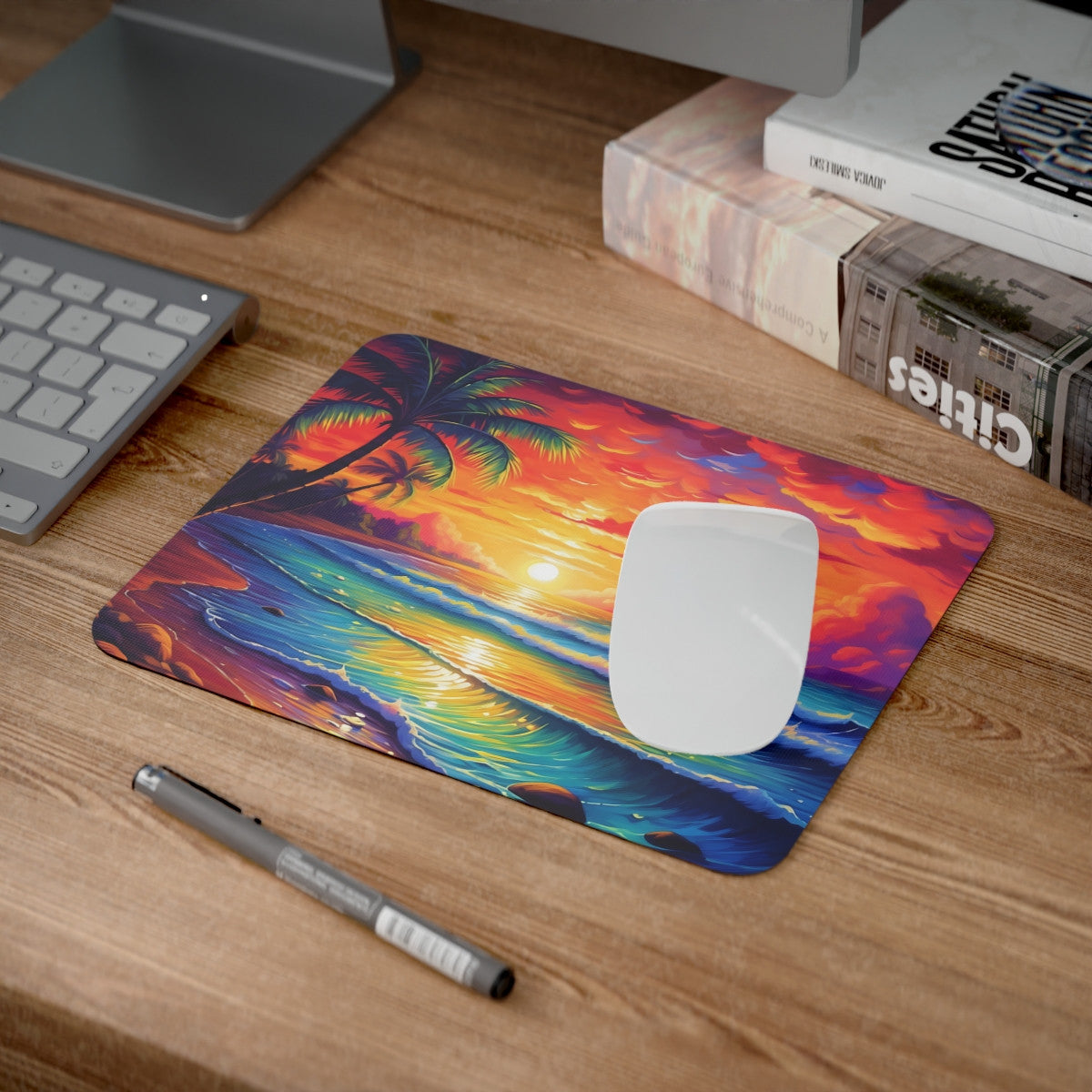 Tapis de souris 22x18 cm – Coucher de Soleil Tropical