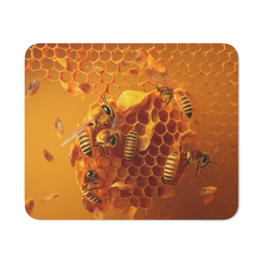 Tapis de souris 22x18 cm – Abeilles & Rayon de Miel