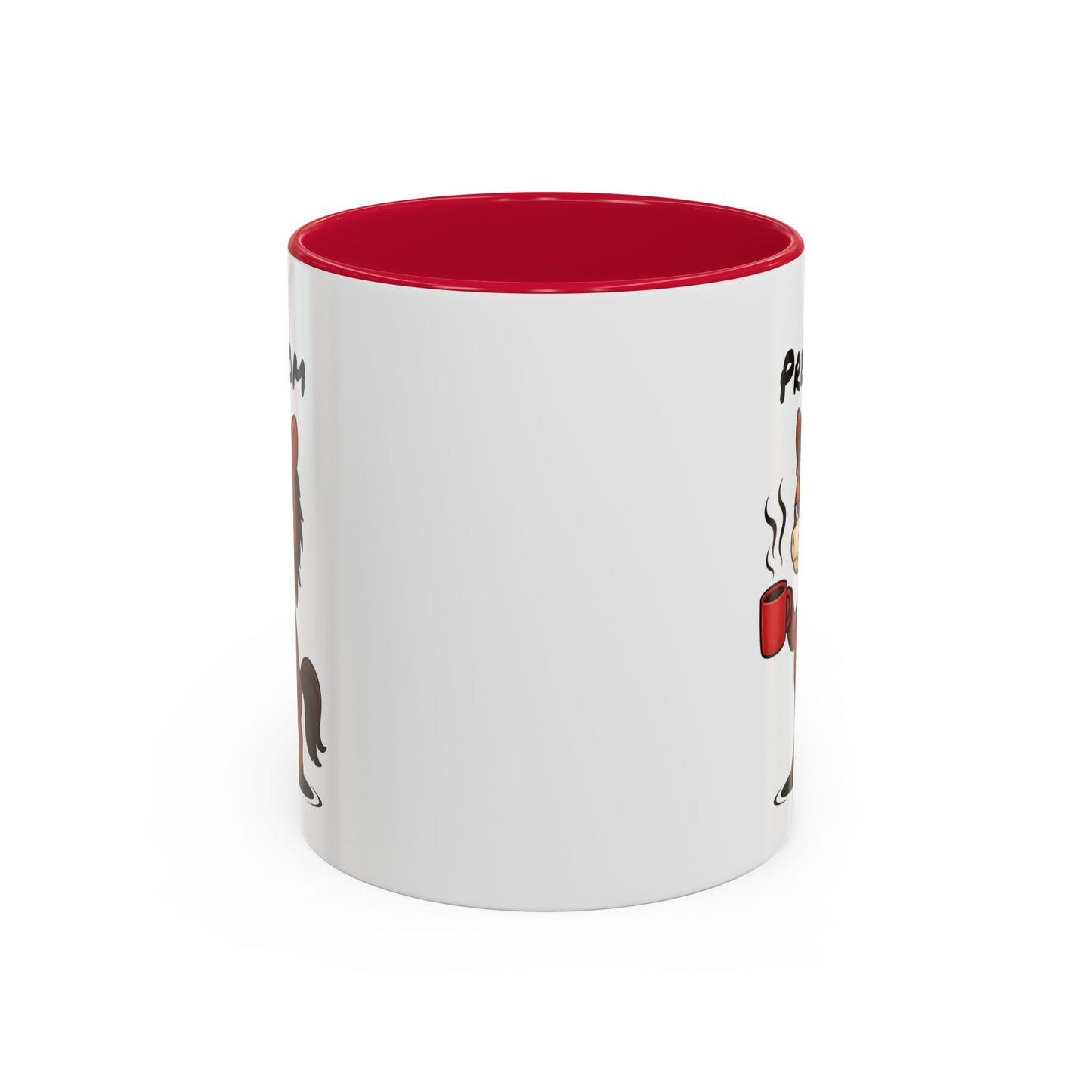 Mug Cheval Fatigué Personnalisable 325ml – Tasse Café Humoristique Prénom Cadeau Original Noir Bleu Rouge