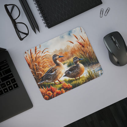 Tapis de souris 22x18 cm – Canards Sauvages en Marais d’Automne