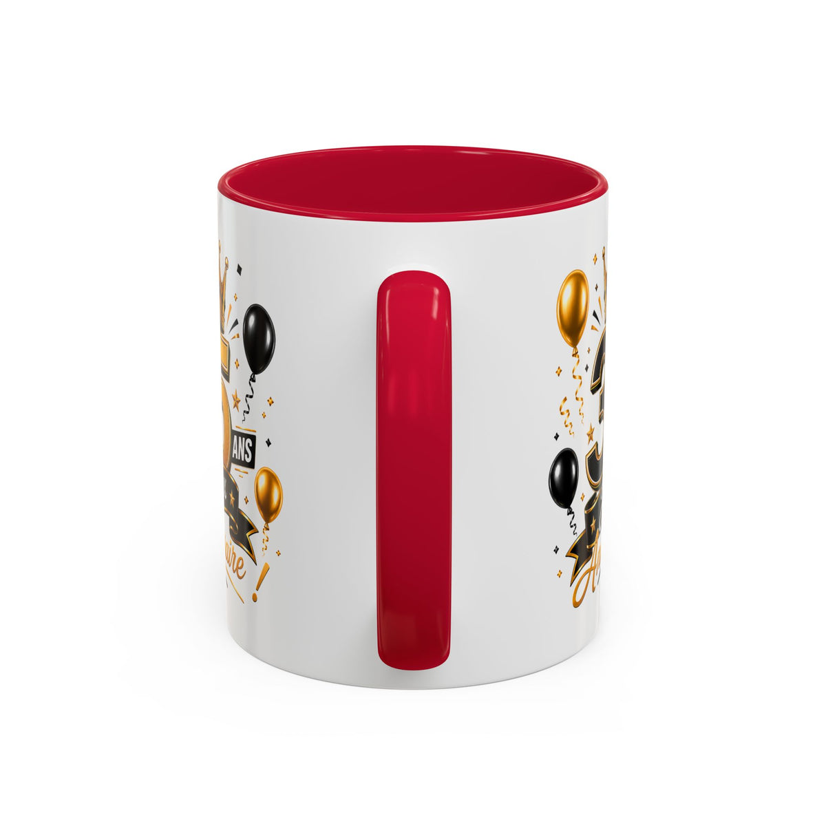 Mug Joyeux 35 Ans – Tasse Anniversaire 35 Ans – Cadeau Original pour Femme Homme – Idée Cadeau 35e Anniversaire Noir Bleu Rouge