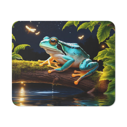 Tapis de souris 22x18 cm – Grenouille Nocturne et Lucioles – Illustration Nature