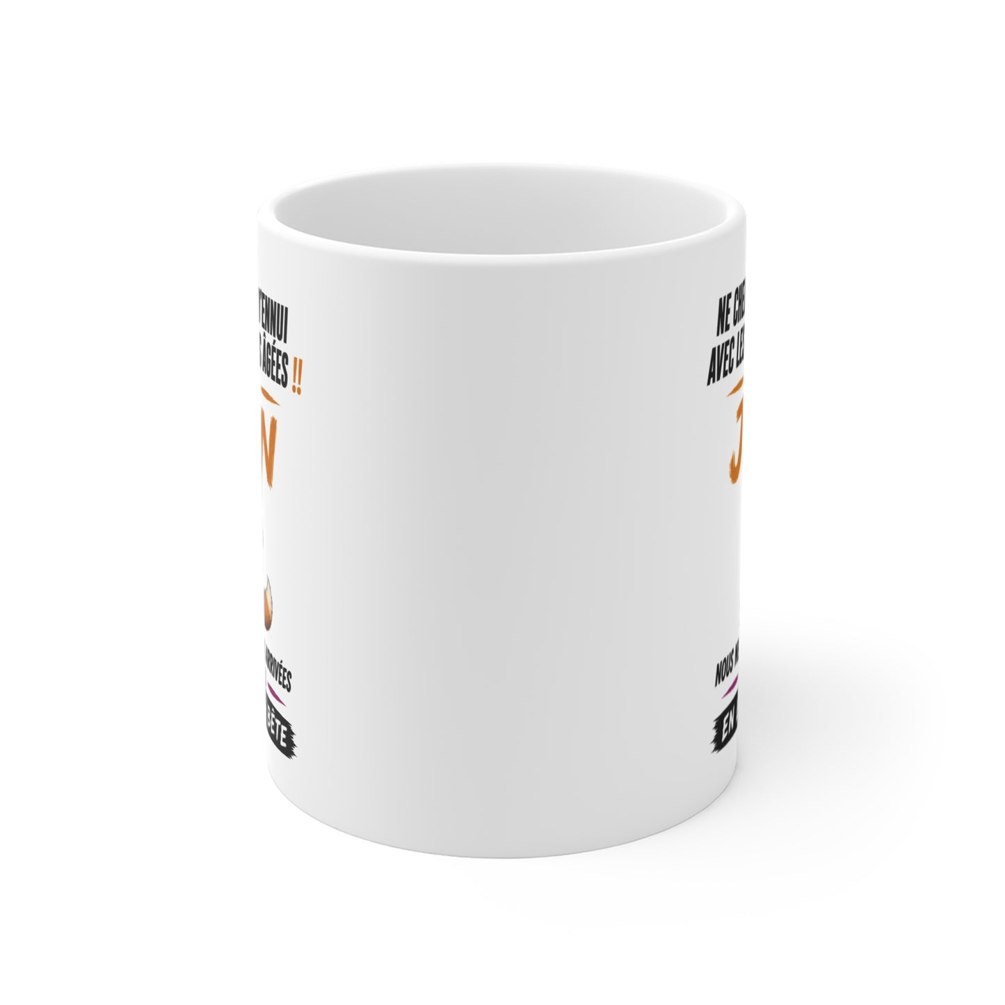 Tasse Retraite Juin Humour – Mug Personne Âgée Renard Drôle – Cadeau Retraité 325ml