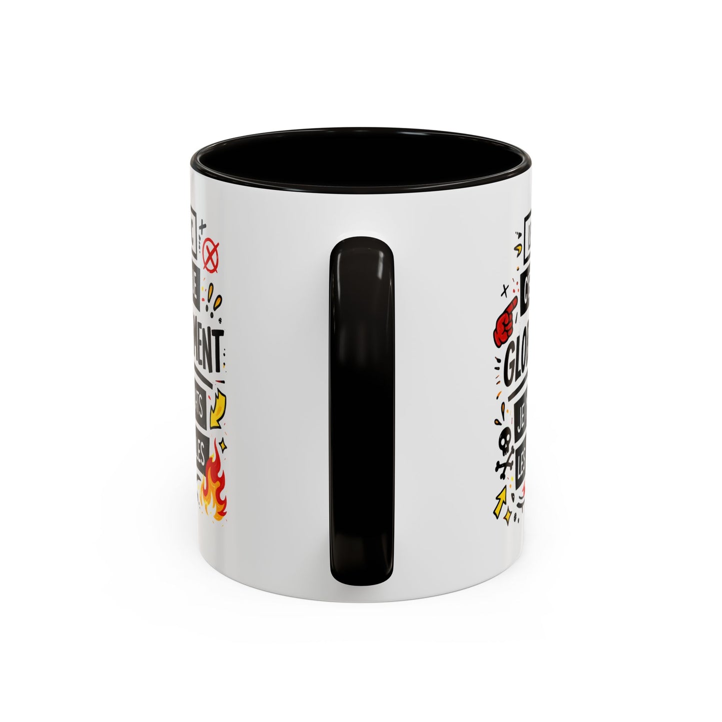 Mug Citation Humour Provocateur – Tasse Phrase Drôle Décalée – Cadeau Original Fun – Céramique 325ml Noir Bleu Rouge