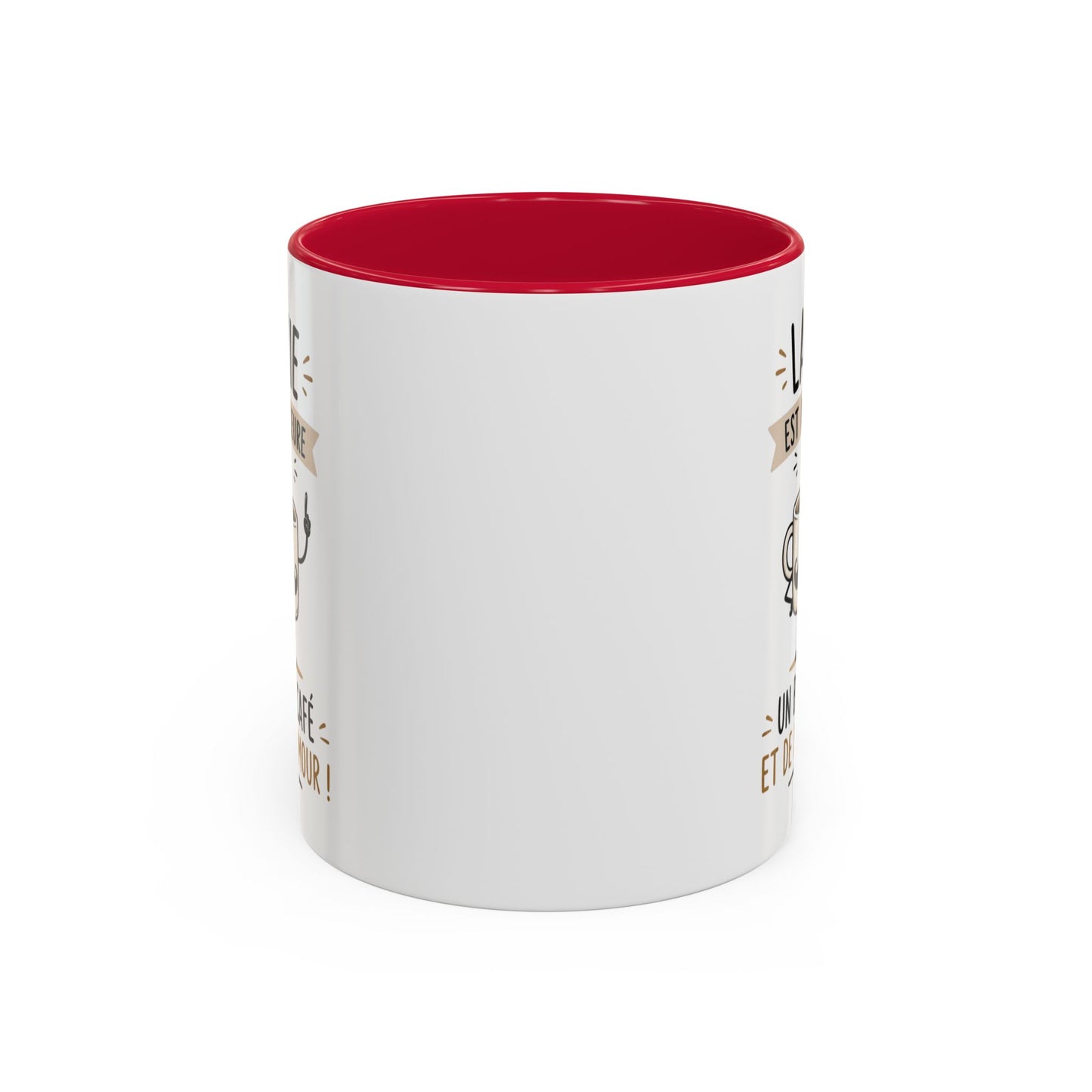 Mug Humour Café – La Vie Est Meilleure Avec Un Bon Café Et De L’Humour – Tasse Drôle Cadeau Original Céramique 325ml