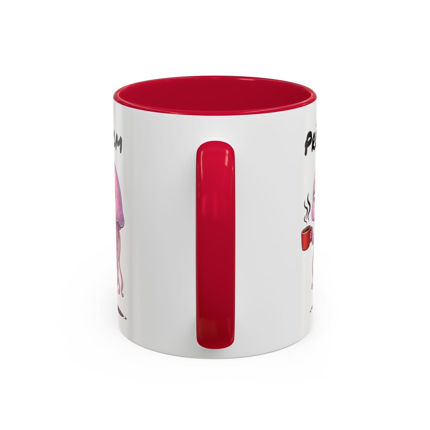 Tasse Méduse avec Café – Mug Animal Marin Humoristique Fatigue – Illustration Cartoon 325ml – Cadeau