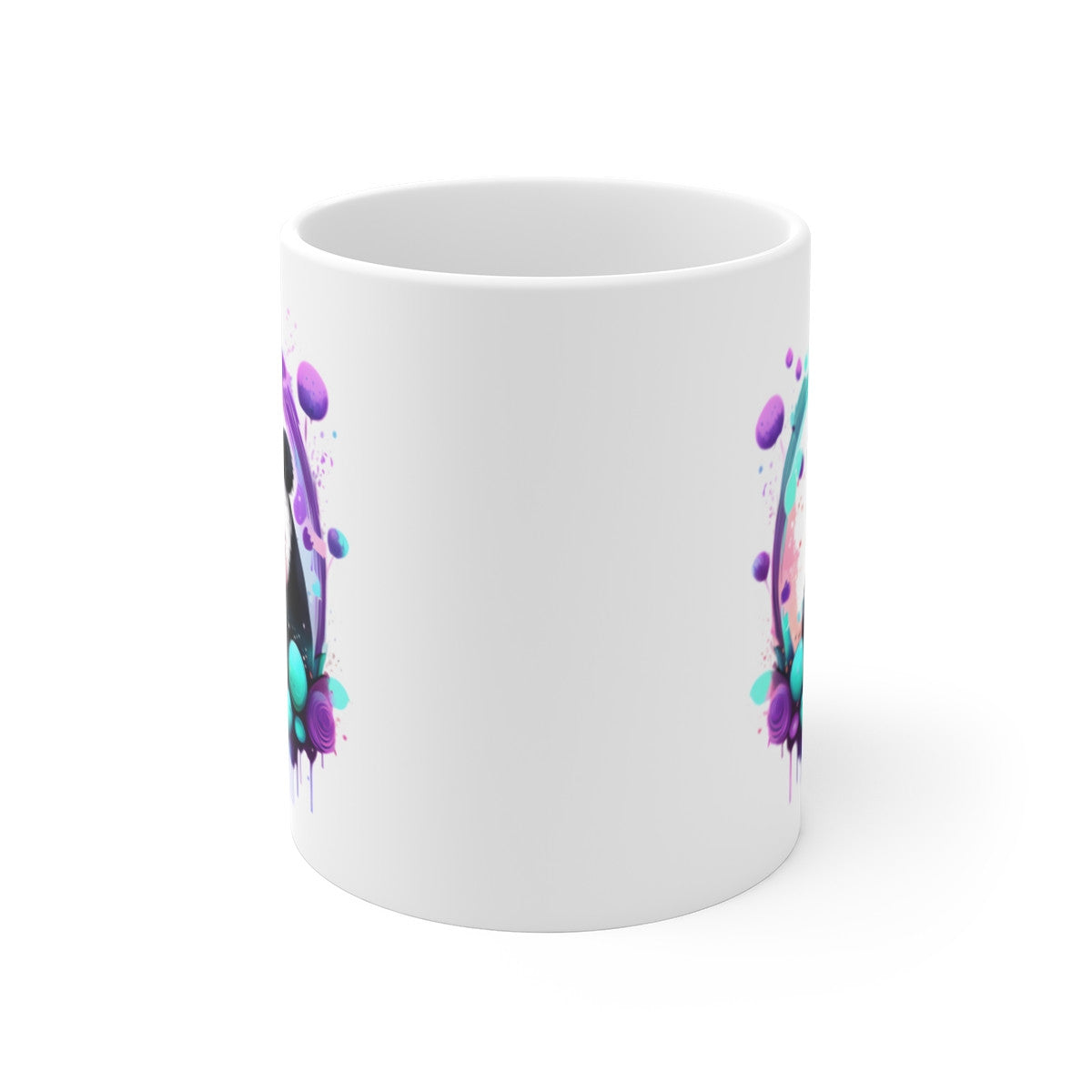 Mug Panda Street-Art – Design Fluo Pop – Cadeau Artistique Moderne